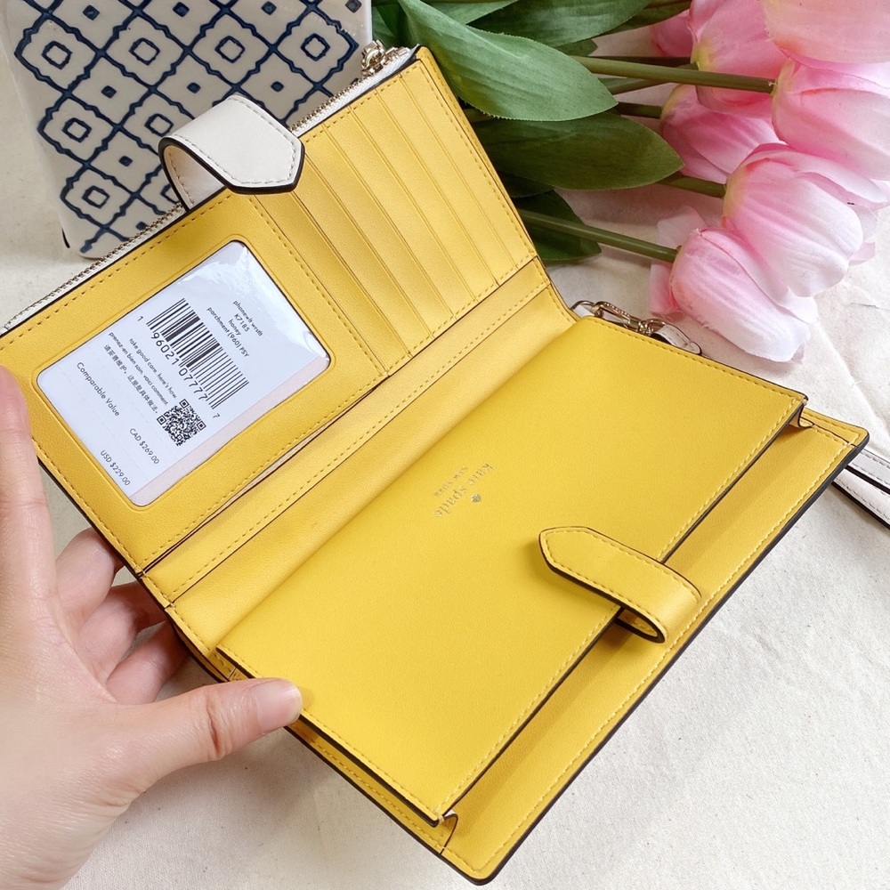 Kate Spade honey bee phone wallet wristlet - Picture 9 of 13